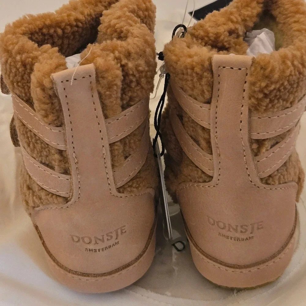 Donsje Amsterdam Larisso Lining Boots Light Maple Curly Faux Fur 18-24M 1034400